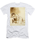 A Young Woman Sleeping Hendrijke Stoffels C1654 Brush Brown Wash on Paper Rembrandt Harmensz Van Rijn T-Shirt