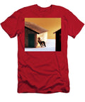Cowboy Leaning Back Against Building Csa Images T-Shirt