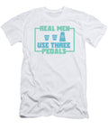 Mens Real Men Use Three Pedals for a Car Fanatic Shifter Product Gordon Ziemann T-Shirt