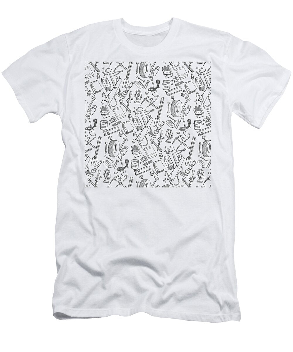Tools and Tires Pattern Csa Images T-Shirt